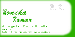 monika komar business card